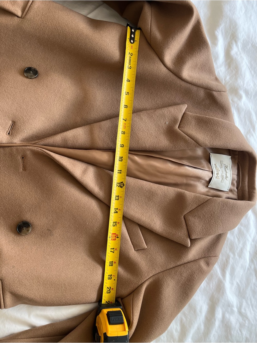 Aritzia Wilfred Wool Cashmere Coat - Picture 7 of 11